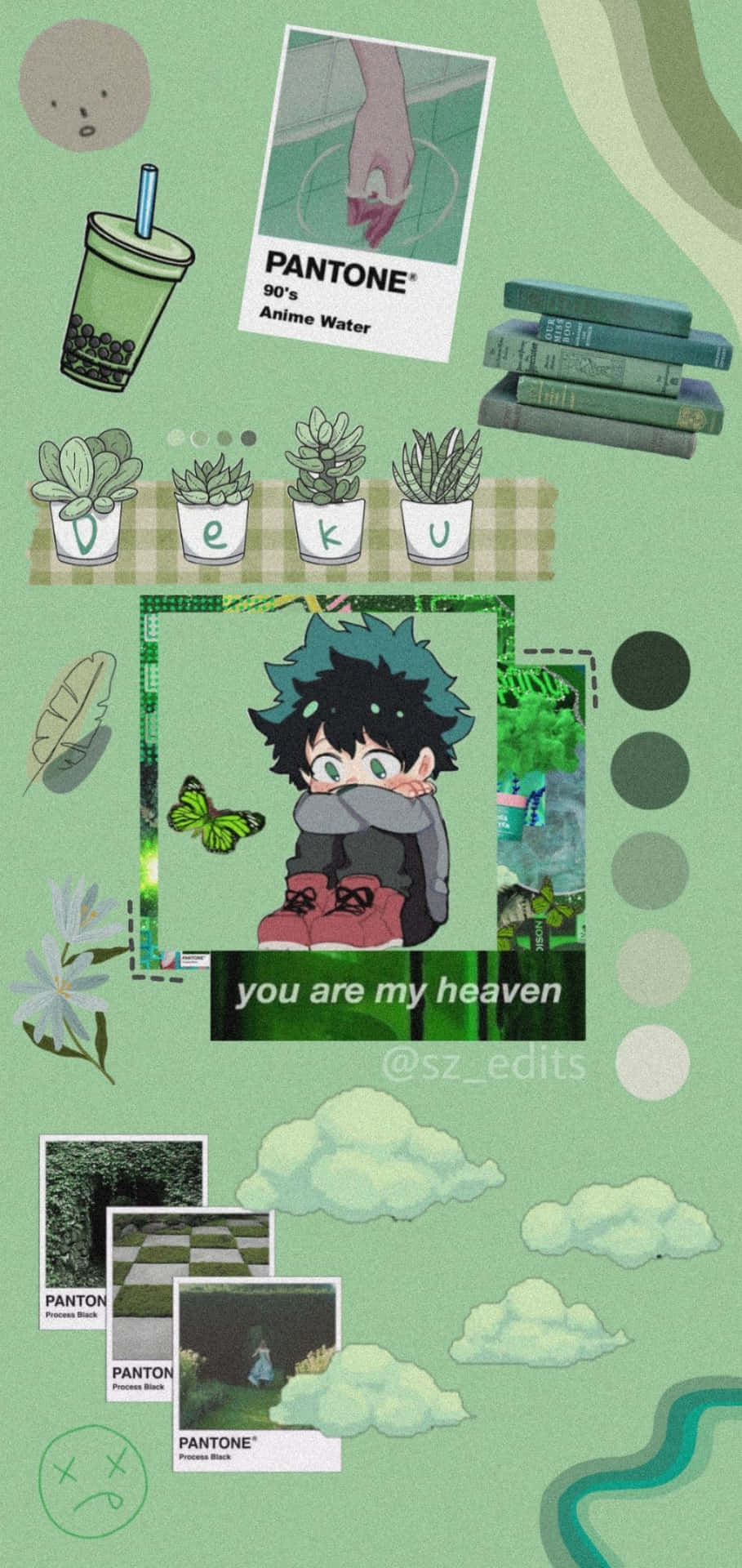 Anime Aesthetic Collagei Phone Wallpaper Wallpaper