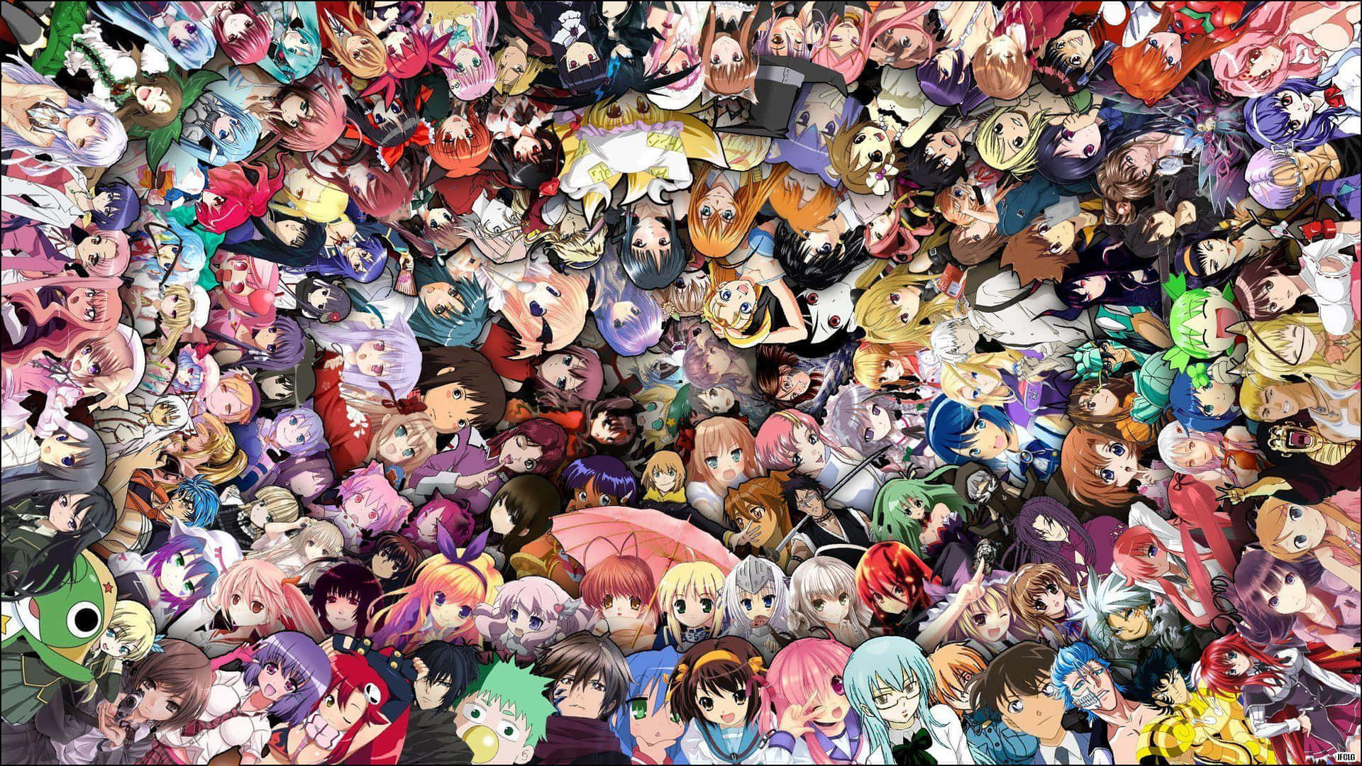 Anime Todos Os Personagens Hd 2048 X 1152 Papel de Parede