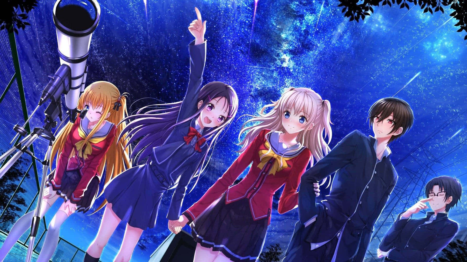 ¡bienvenidoal Mundo Fantástico De Anime Todos Los Personajes! Fondo de pantalla