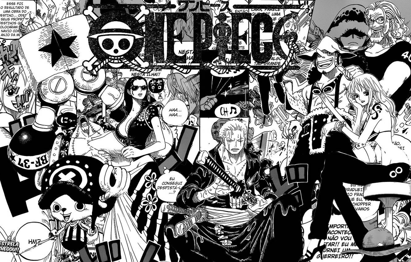 Anime Art Black And White One Piece Manga Characters Wallpaper