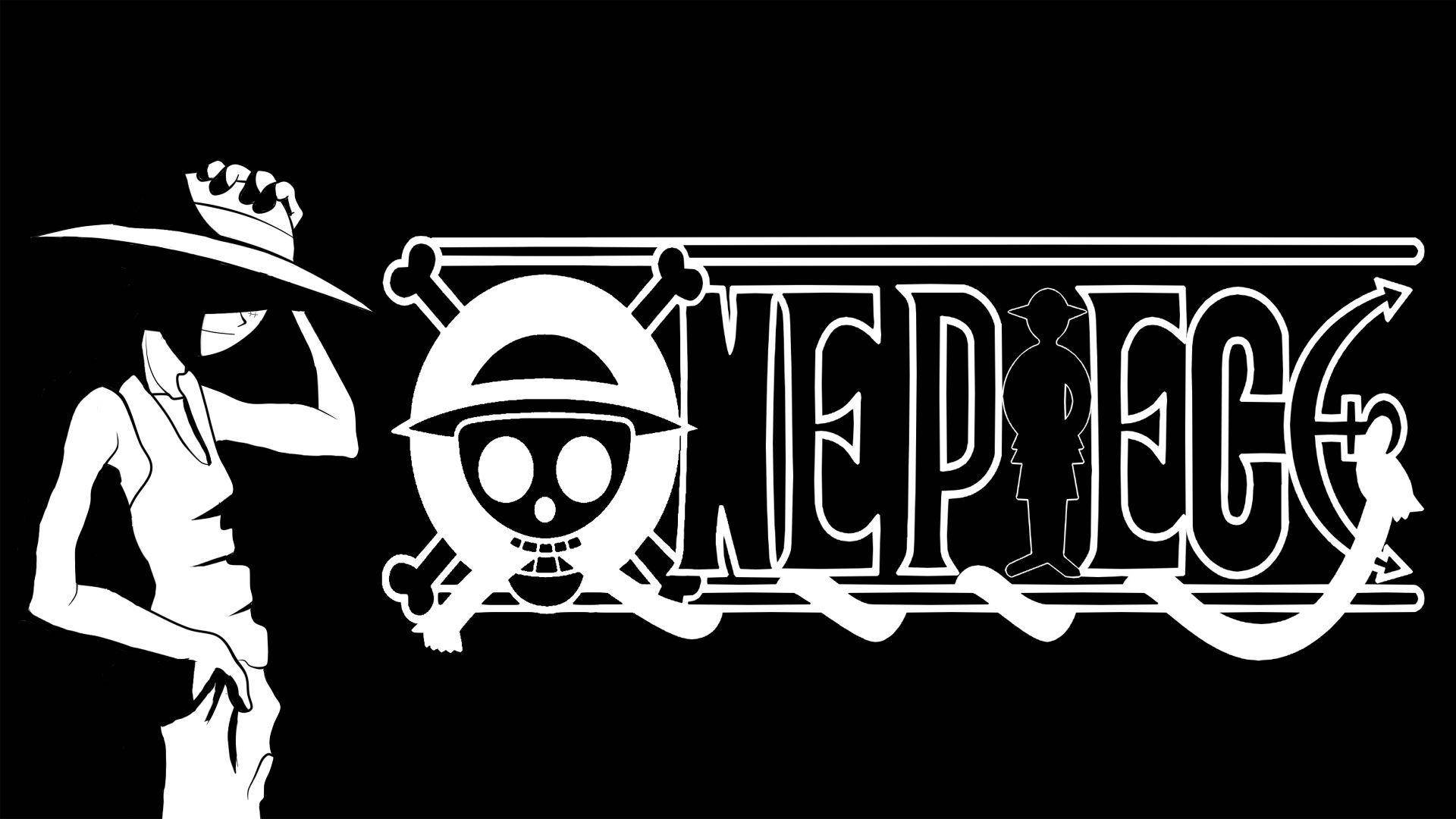 Anime Art Black And White One Piece Title Luffy Wallpaper