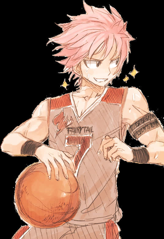 Anime Basketball Player Natsu PNG