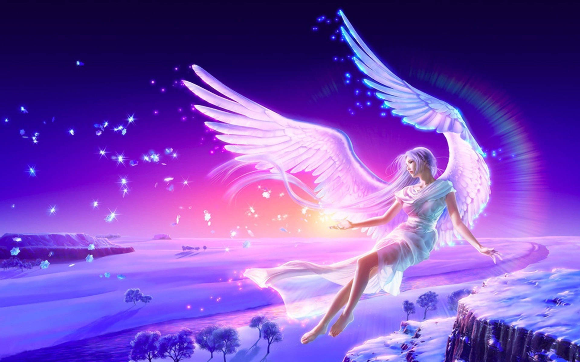 Anime Beautiful Angels Wallpaper