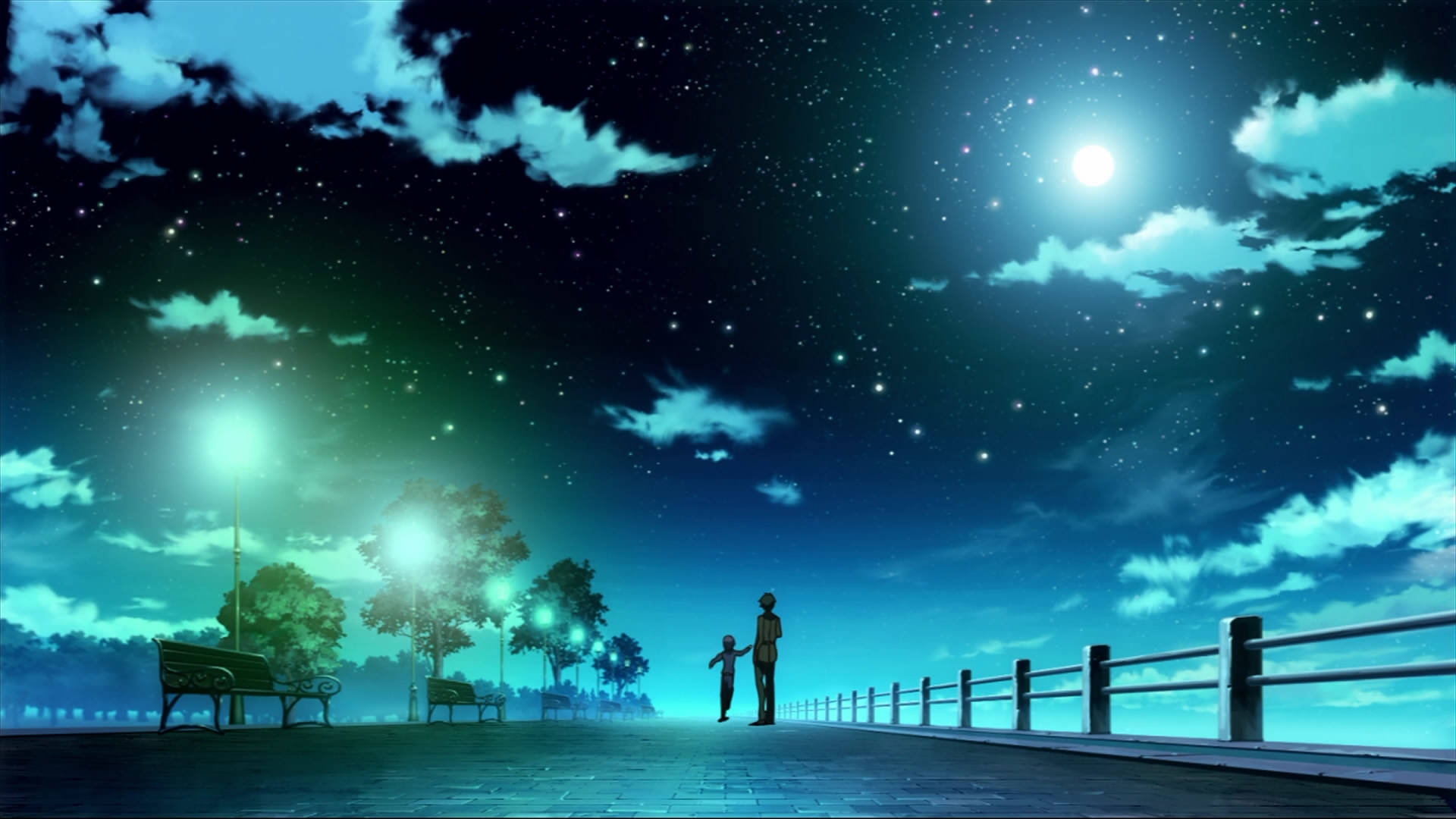 Anime Beautiful Night Wallpaper
