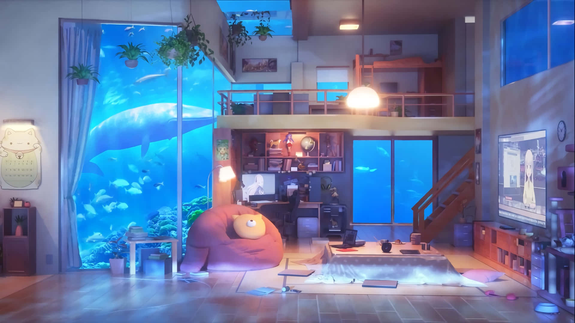 Entypisk Anime Soveværelse - Et Sted At Holde Dine Drømme I Live.