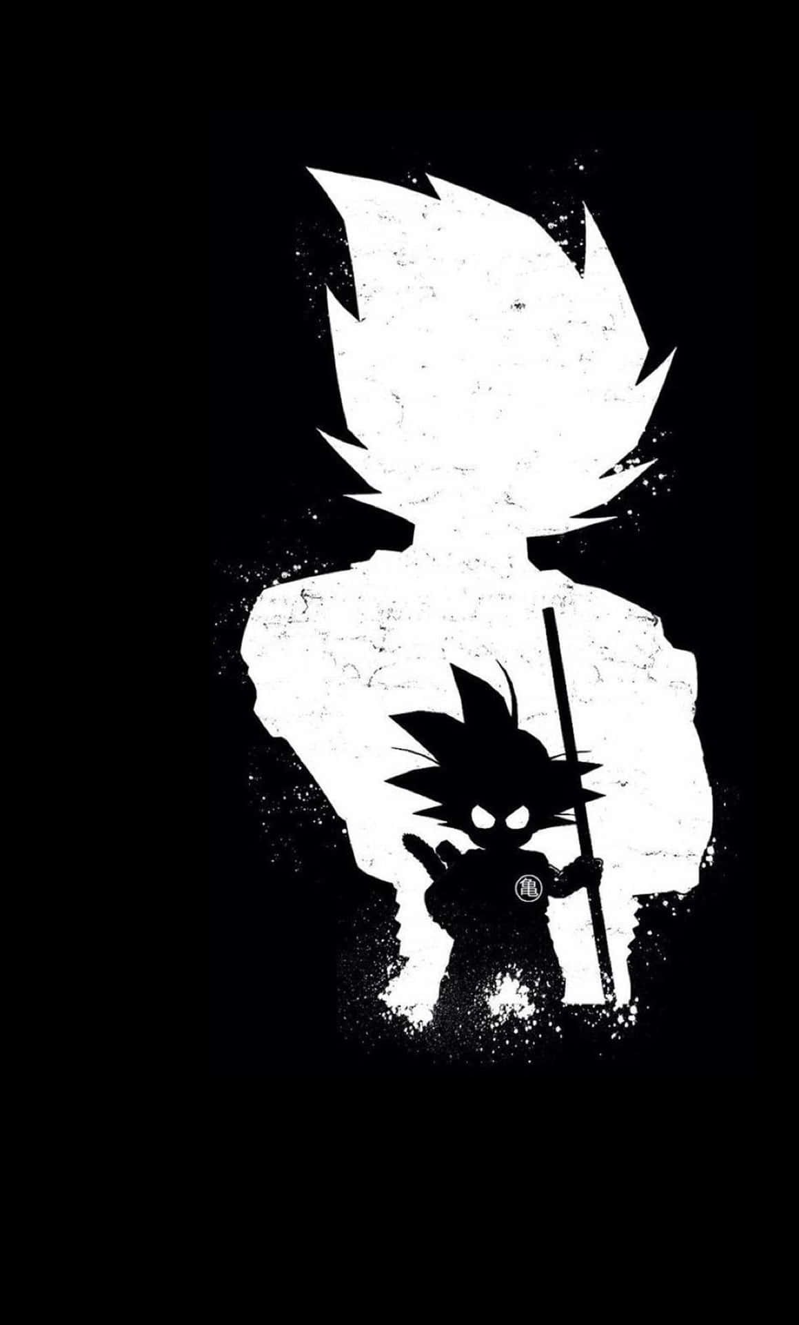 An anime black and white drawing of a figure in a reflective pose Wallpaper