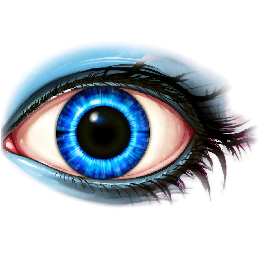 Anime Blue Eyes Png Mci55 PNG