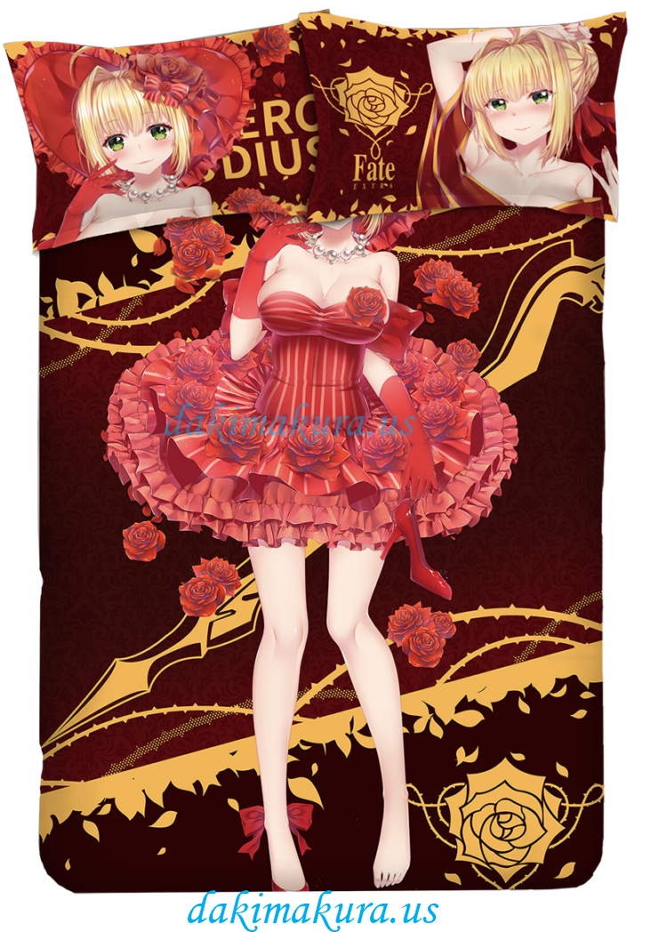 Anime Body Pillow Red Dress Character PNG