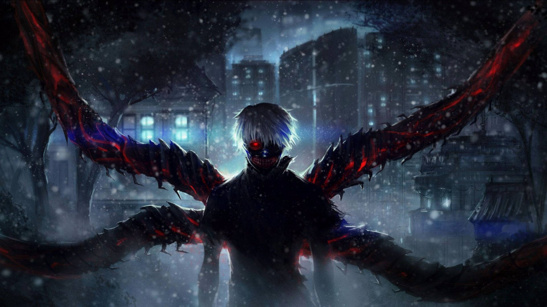 Download Intense and thoughtful dark anime boy Wallpaper