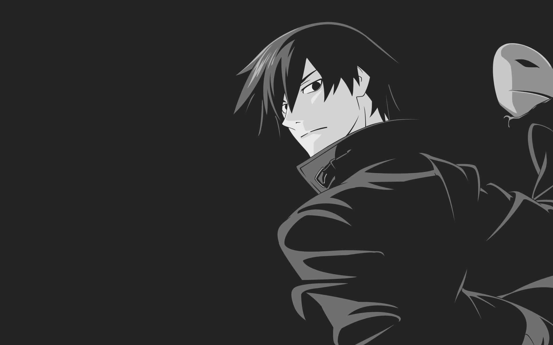 Anime Boy Looking Back Dark Aesthetic Anime Pfp Wallpaper