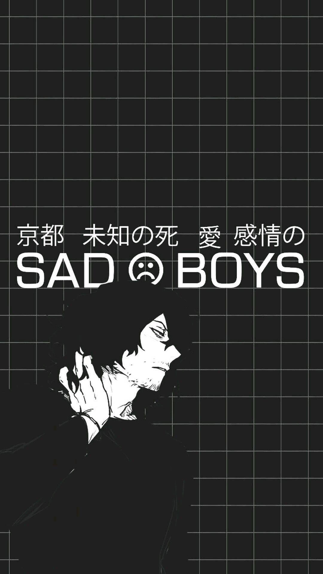Anime Boy Triste Estetica Shota Aizawa Sfondo