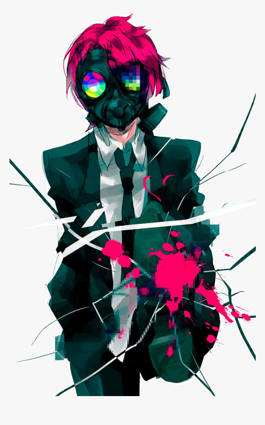 Anime Boy With Covered Mask Wallpaper
