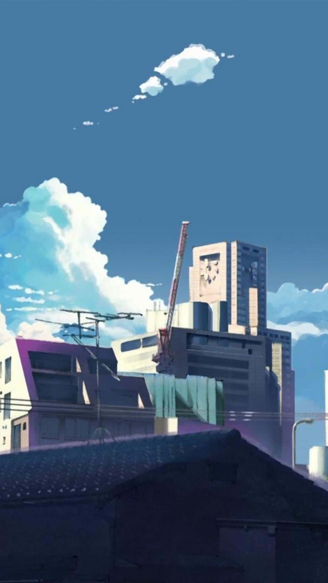 Anime Bygning 5 Centimeter i Sekundet Wallpaper