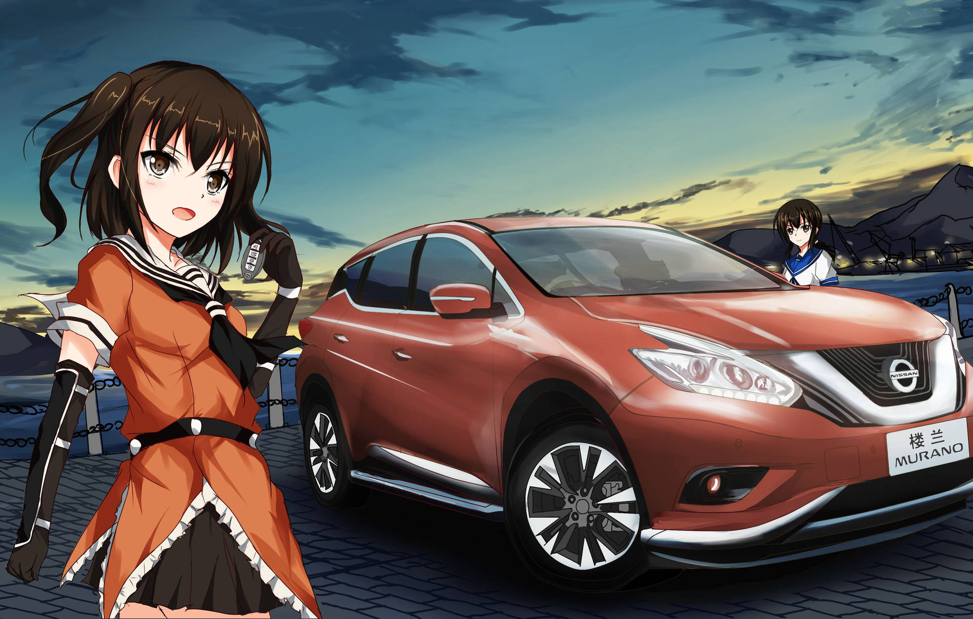 Anime Car Murano Background