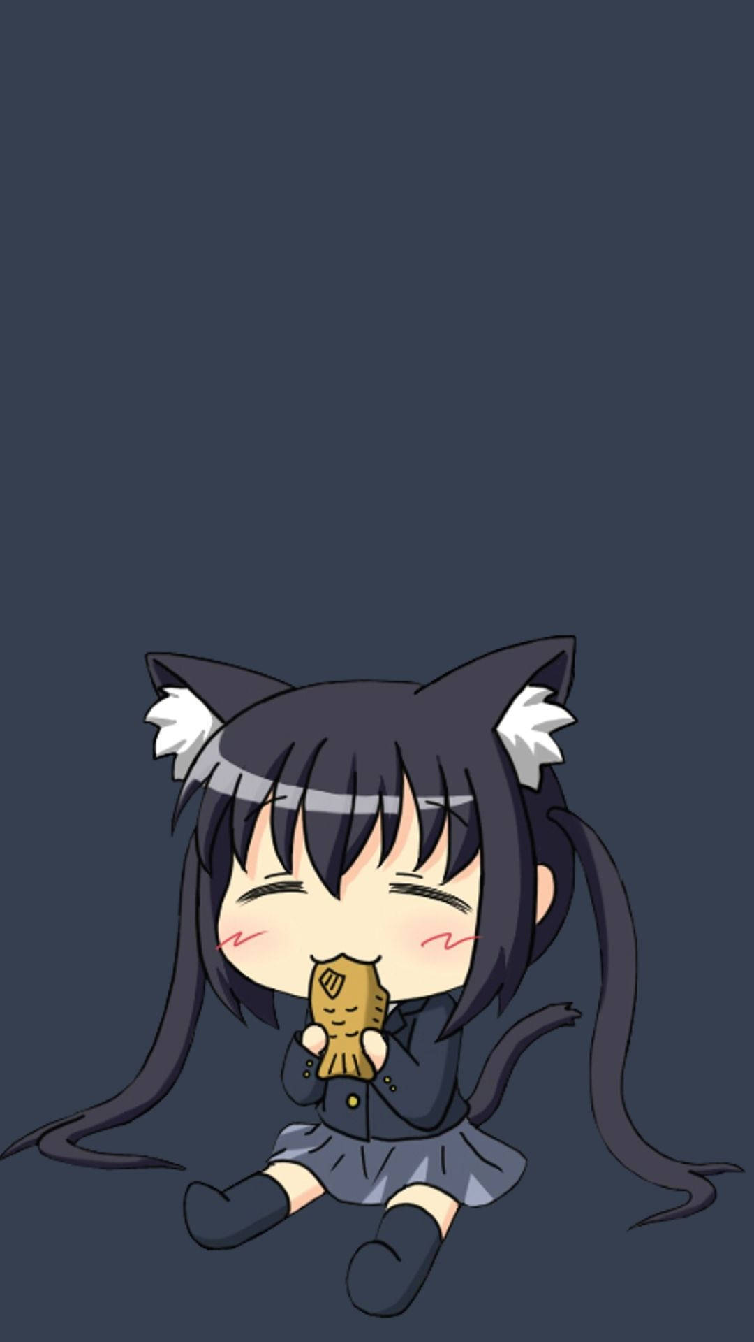 Animekatzenmädchen Iphone Hintergrund Wallpaper