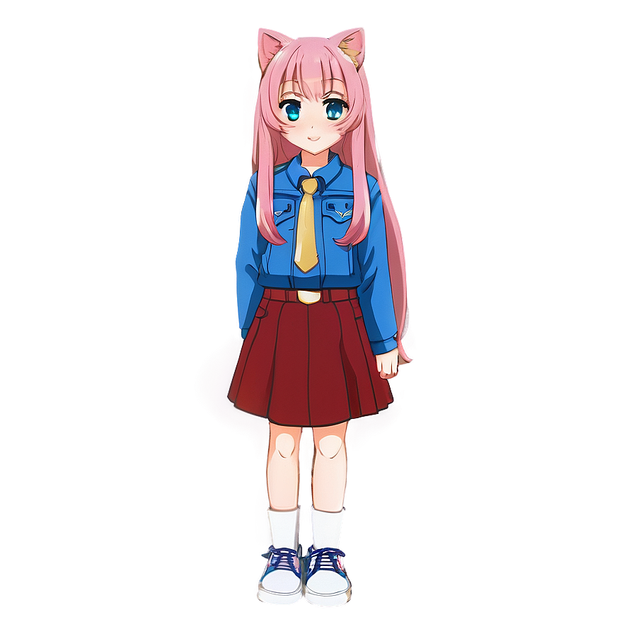 Download Anime Cat Girl Png Vsy41 | Wallpapers.com