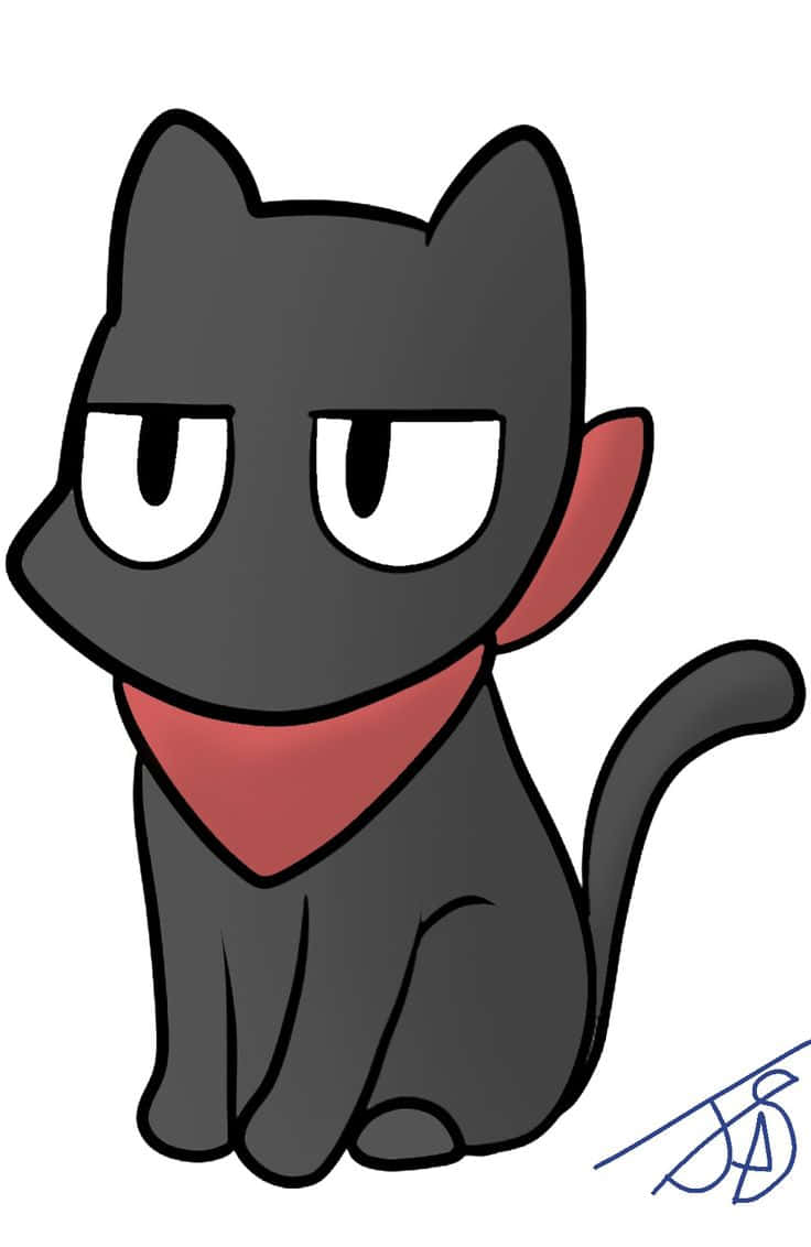 Strahlendeaugen Und Süße Lächeln - Anime Katze.