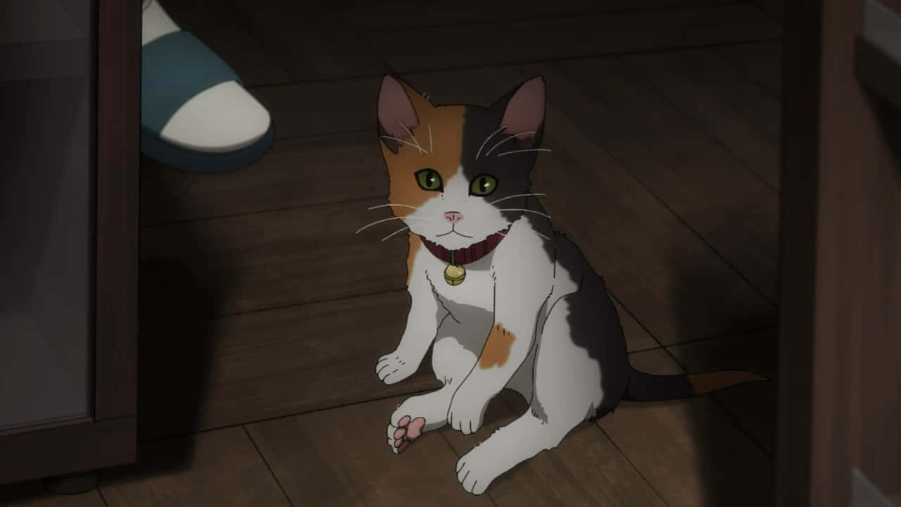 Gördig Redo Att Le Med Denna Söta Anime-katt.