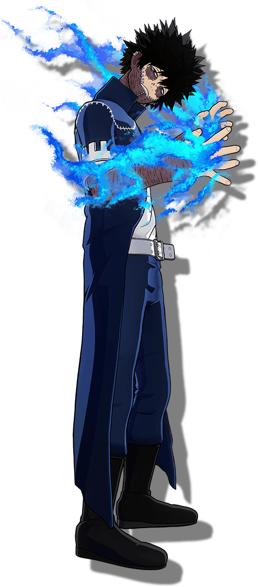 Anime Character Blue Energy Blast PNG