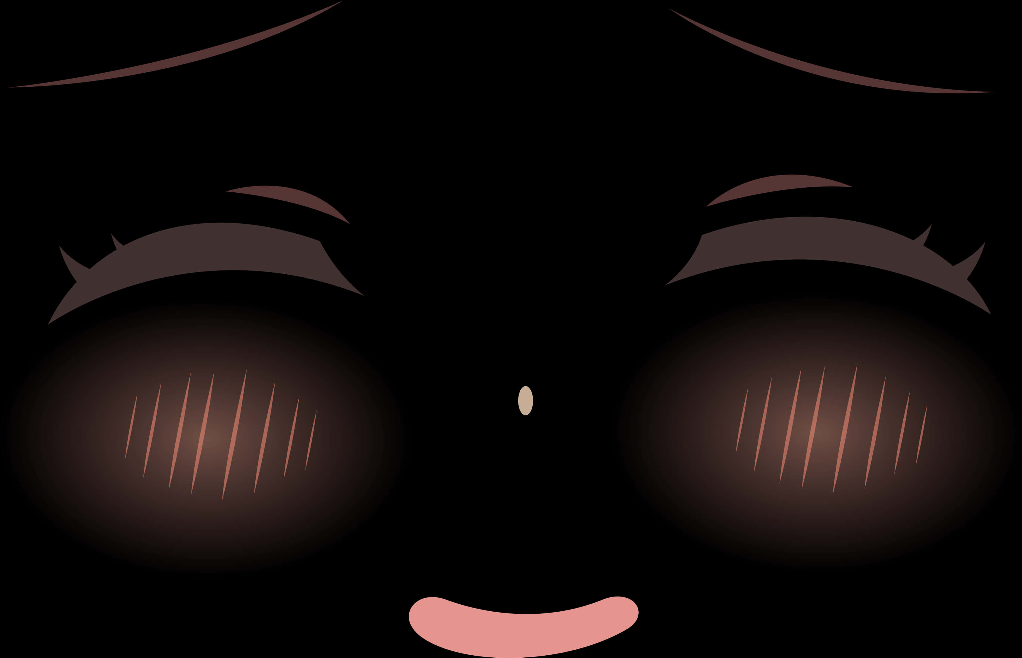 Anime Character Blushingin Darkness PNG