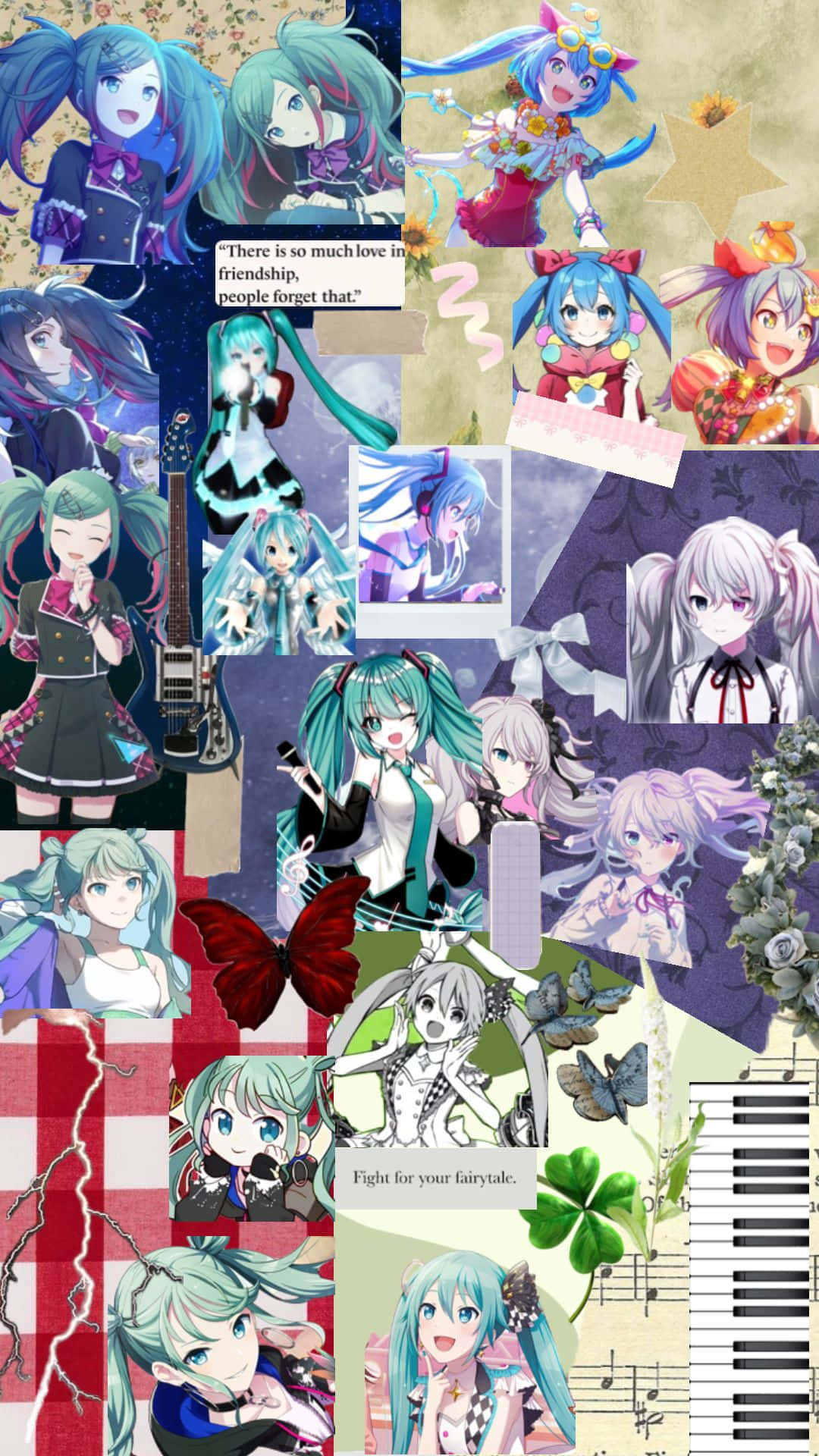 Anime_ Character_ Collage Wallpaper