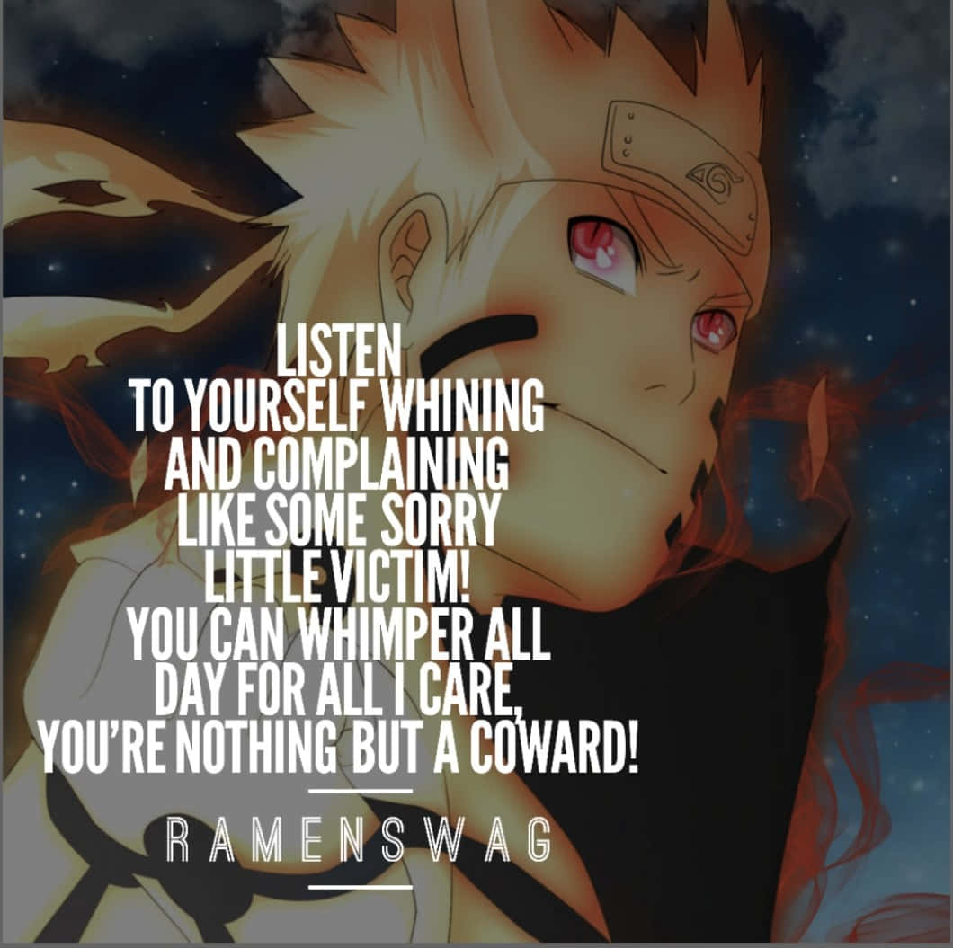 Anime Character Confronting Whining Attitude Wallpaper