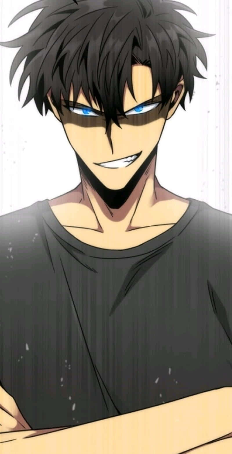 Anime Character Evil Grin.jpg Wallpaper