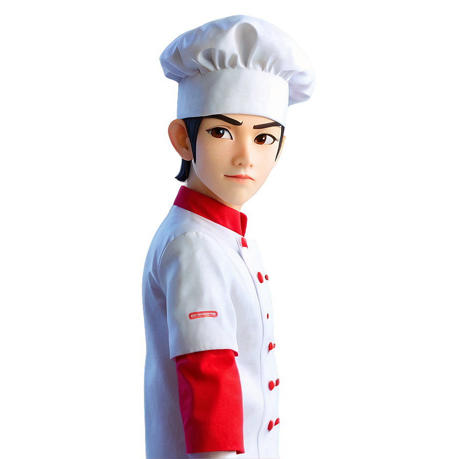 Anime Character In Chef Uniform Png 06252024 PNG