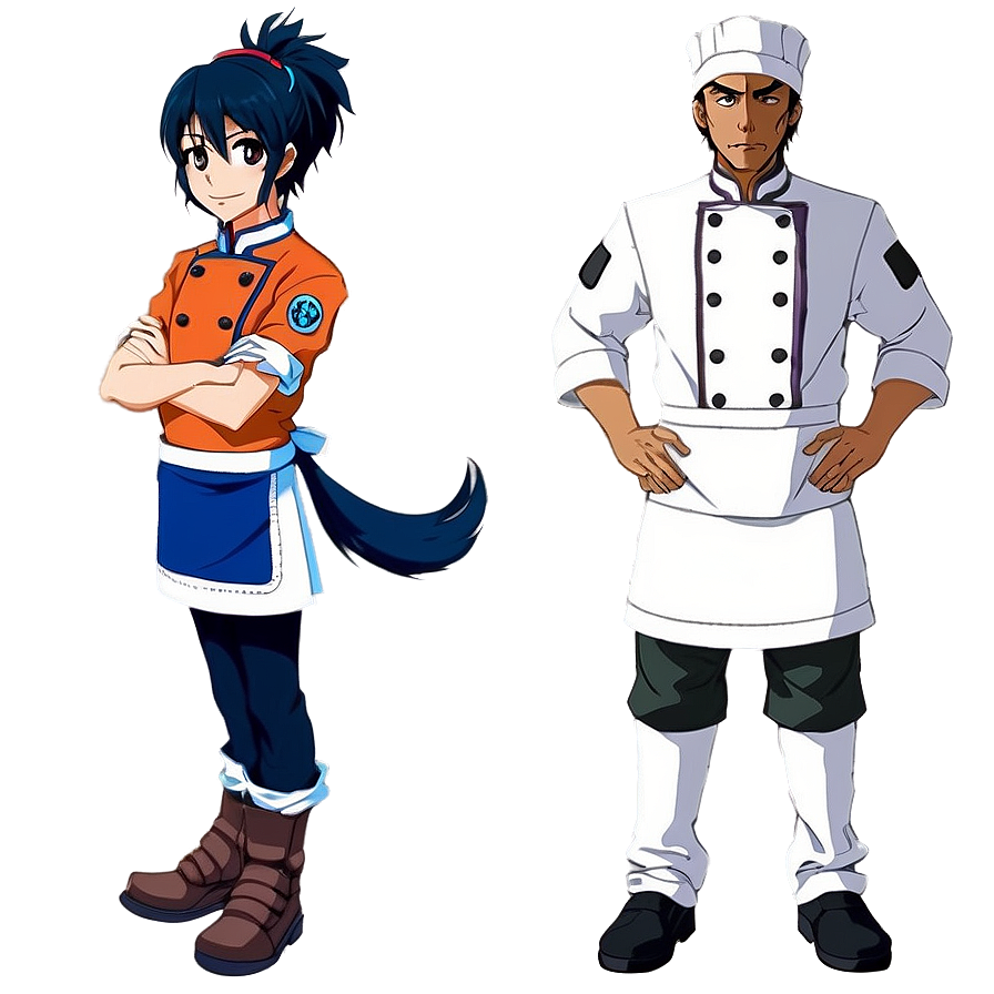 Anime Character In Chef Uniform Png Kvi34 PNG