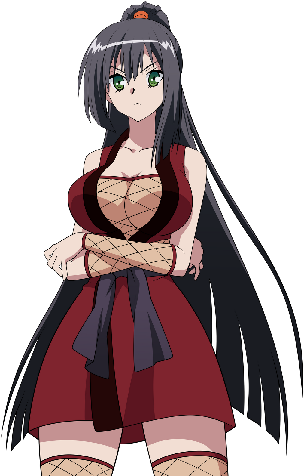Anime Character In Red Dress.png PNG