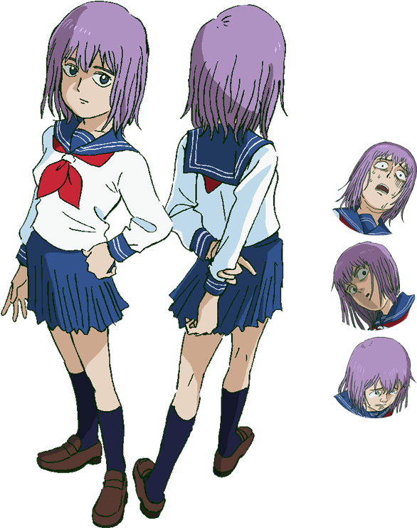 Anime Character Multiple Expressions PNG