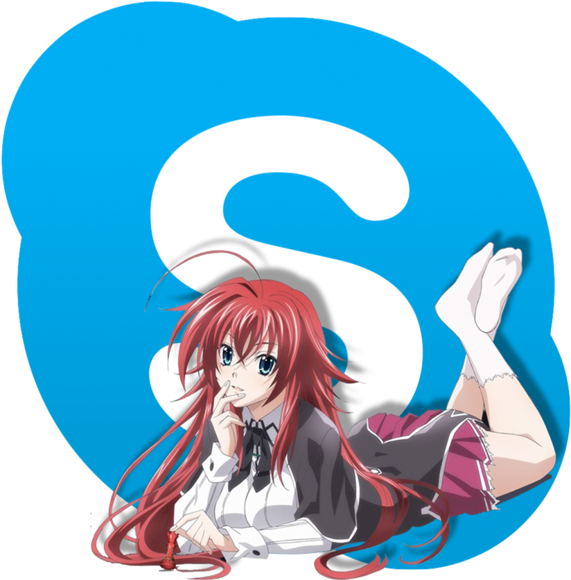 Anime Character Red Hair School Uniform PNG
