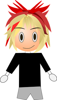 Anime Character Vector Art PNG