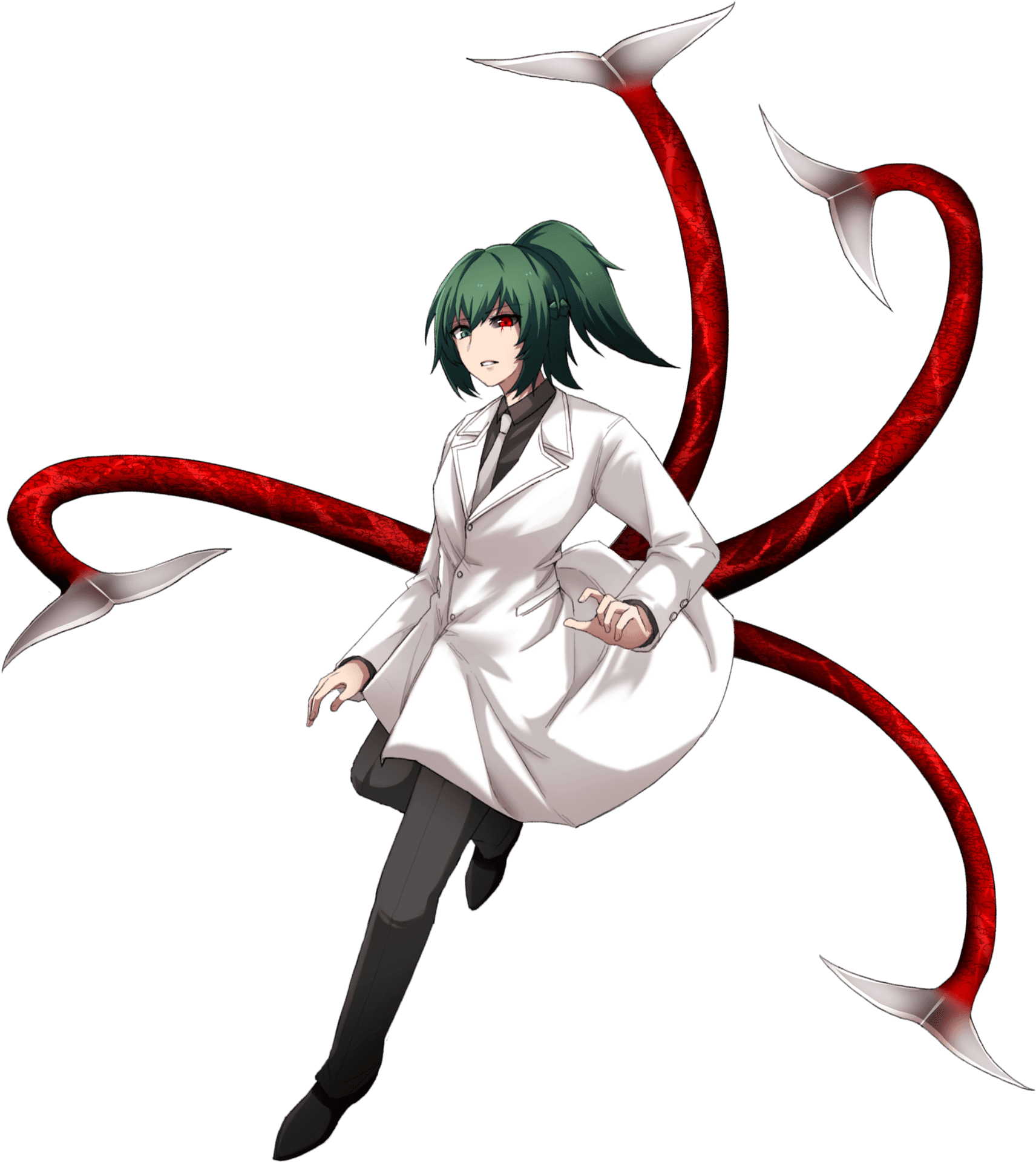 Anime Character With Red Tentacles PNG