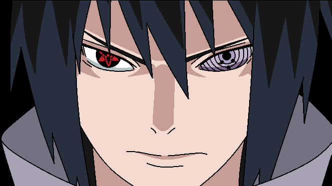 Anime Character With Rinneganand Sharingan Eyes PNG