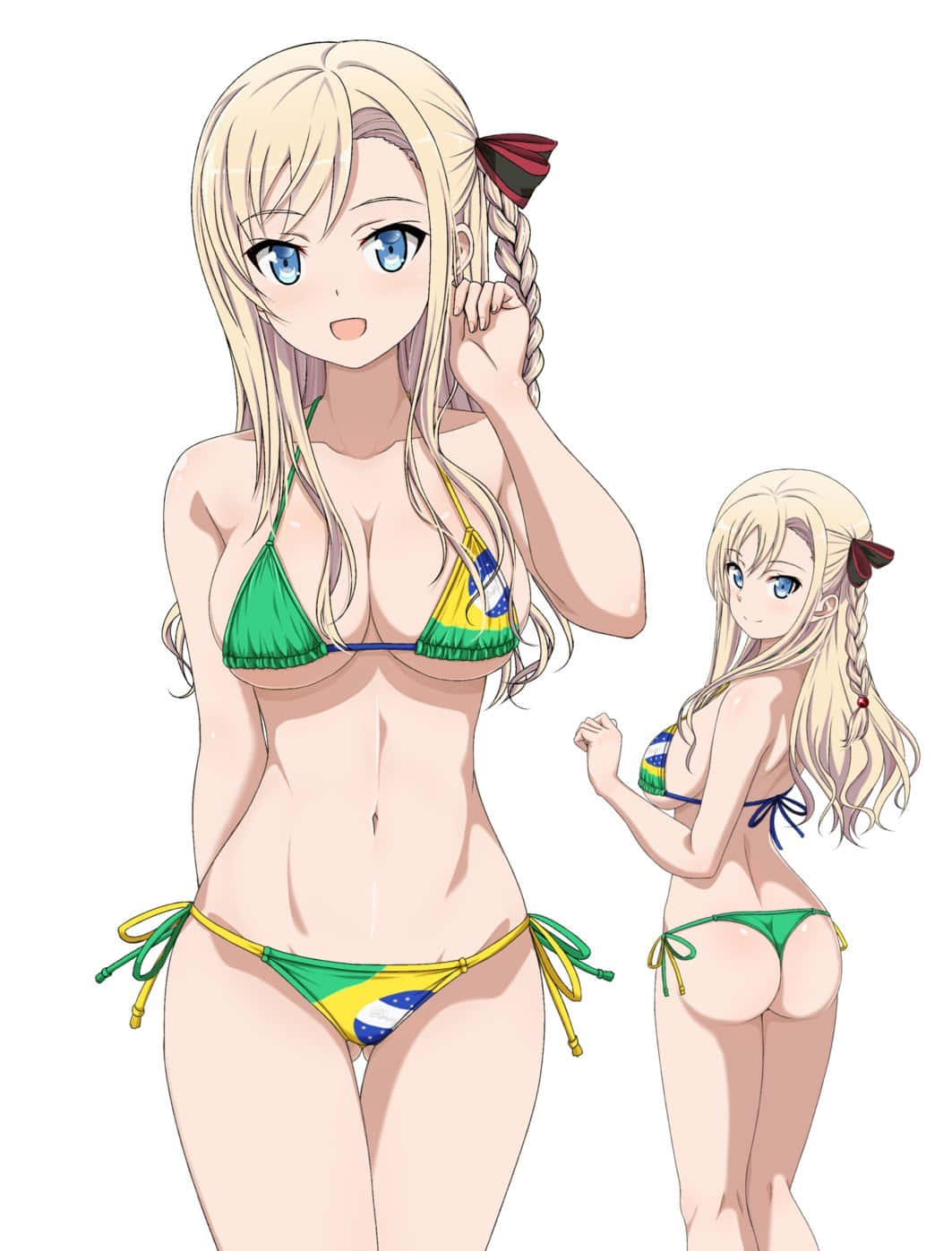Anime Characterin Brazilian Bikini Wallpaper