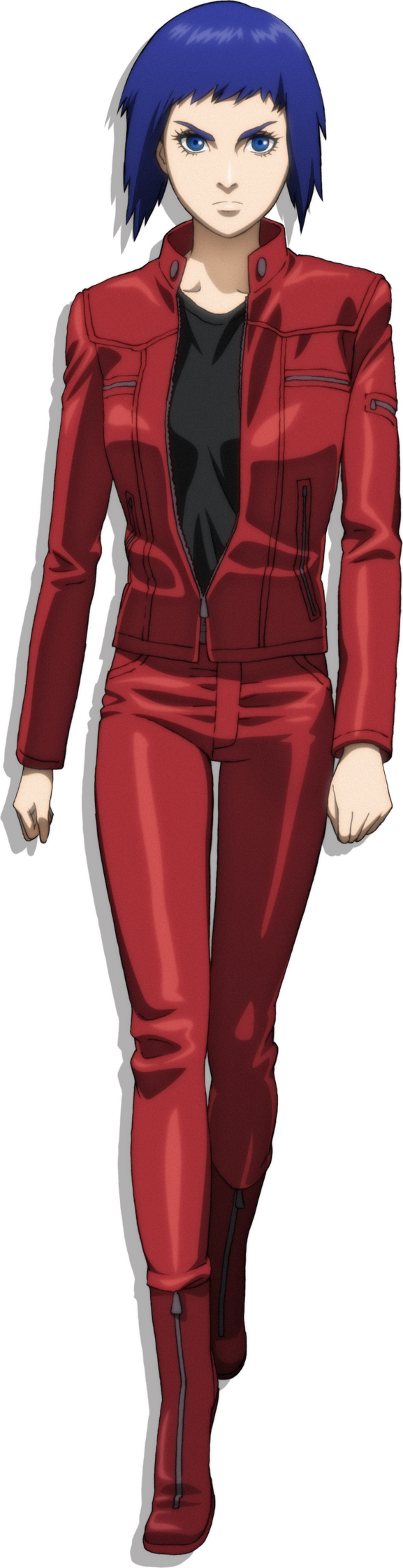 Anime Characterin Red Suit PNG