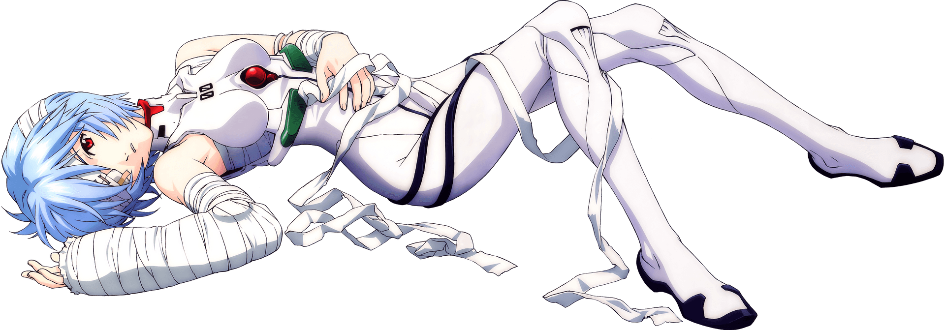 Anime Characterin White Plug Suit PNG