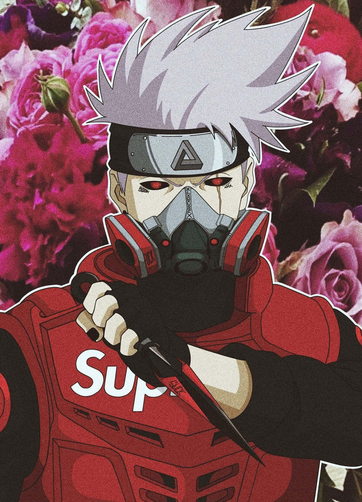 Stylish Anime Characters Show Off Their Supreme Apparel Wallpaper
