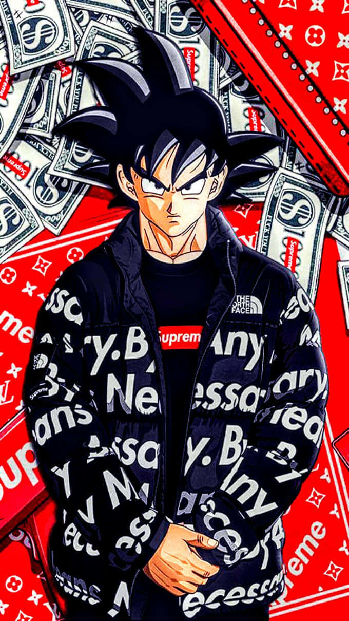 Download Make a statement with Anime Characters Wearing Supreme