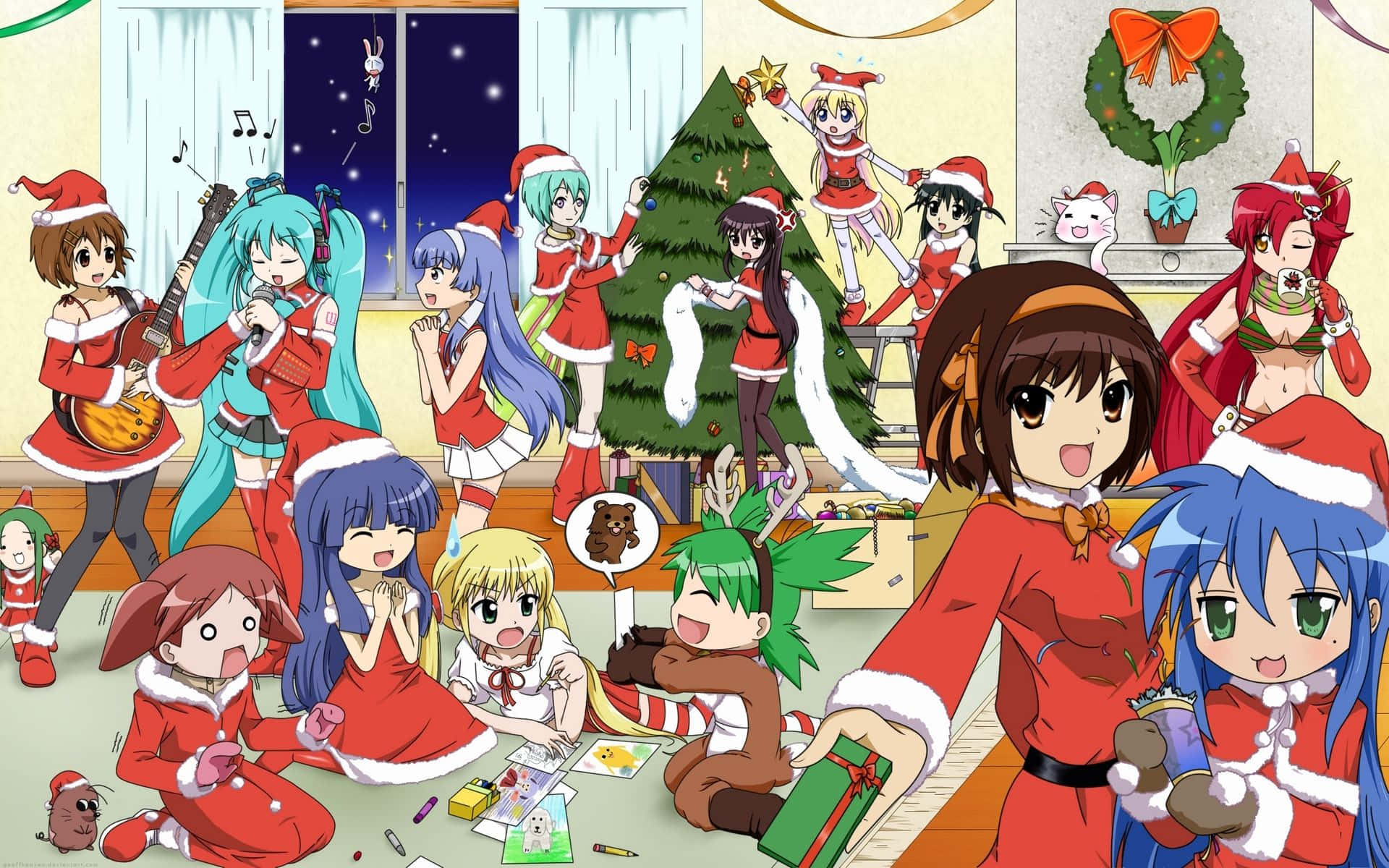 Celebrate Christmas anime style!