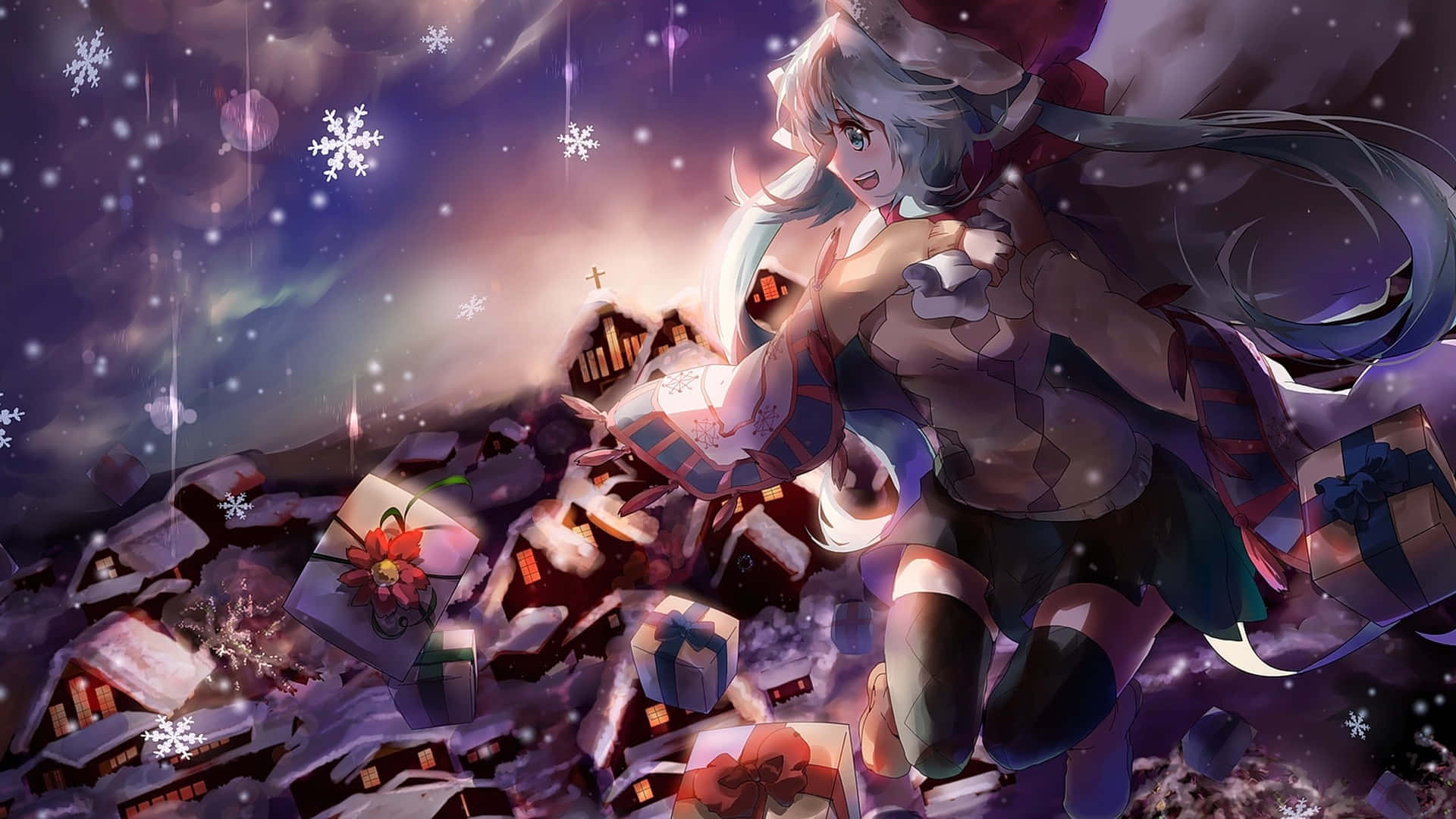 Feiernsie Die Feiertage Mit Anime-weihnachten