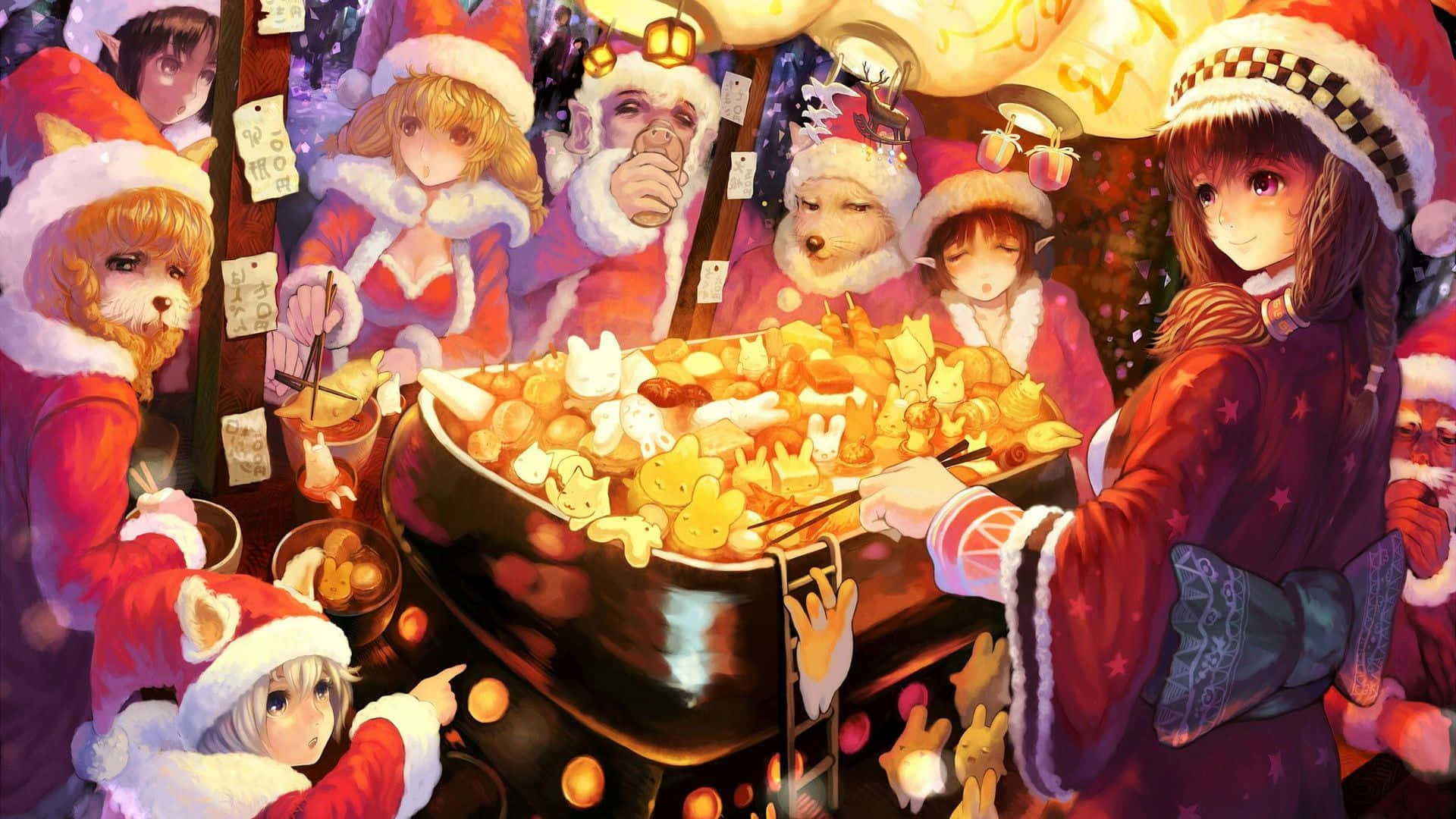 Genießensie Die Festliche Saison Mit Einem Magischen Anime-weihnachten!