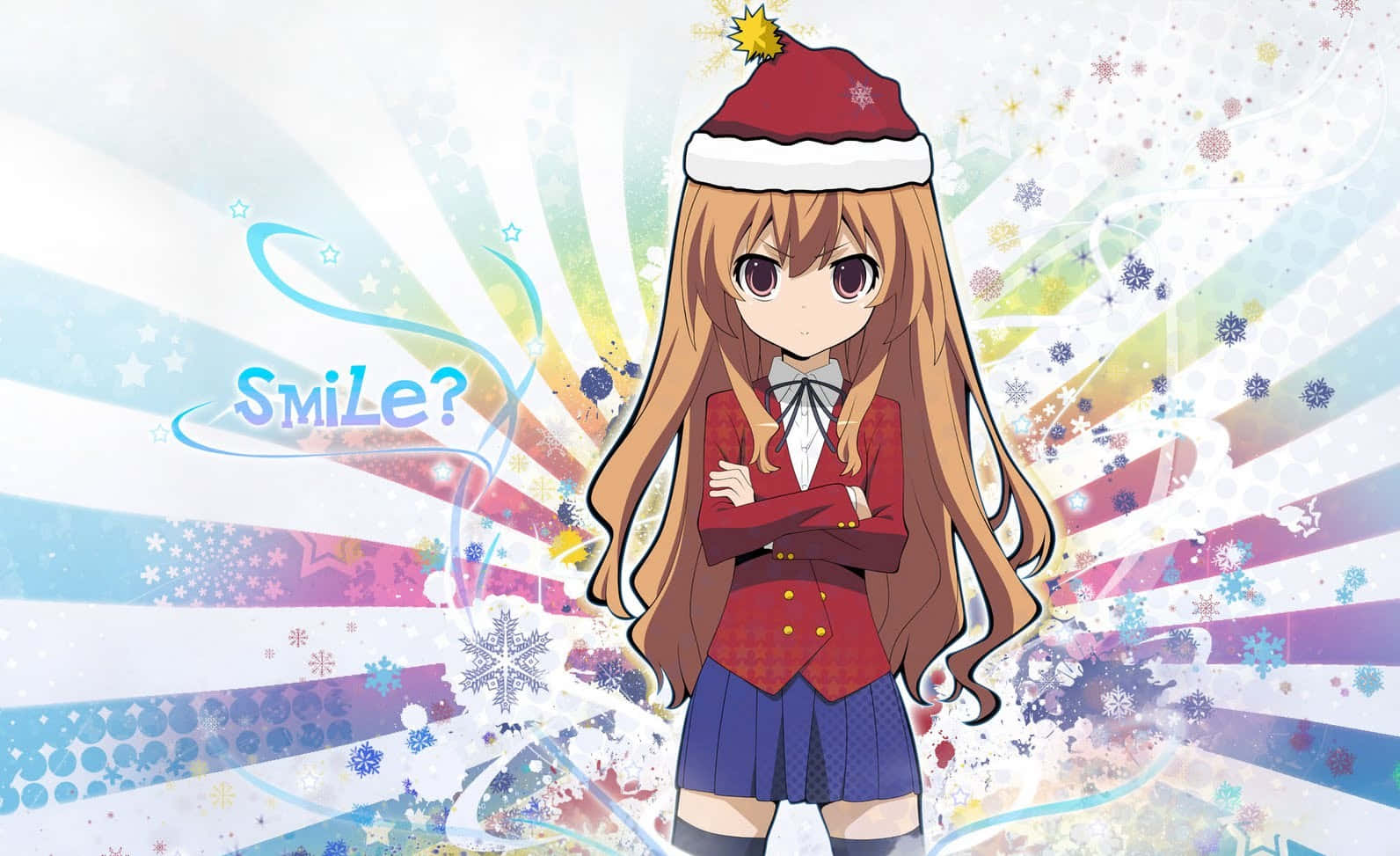 Verbreiteweihnachtsstimmung Mit Dieser Festlichen Anime-weihnachtsszene!