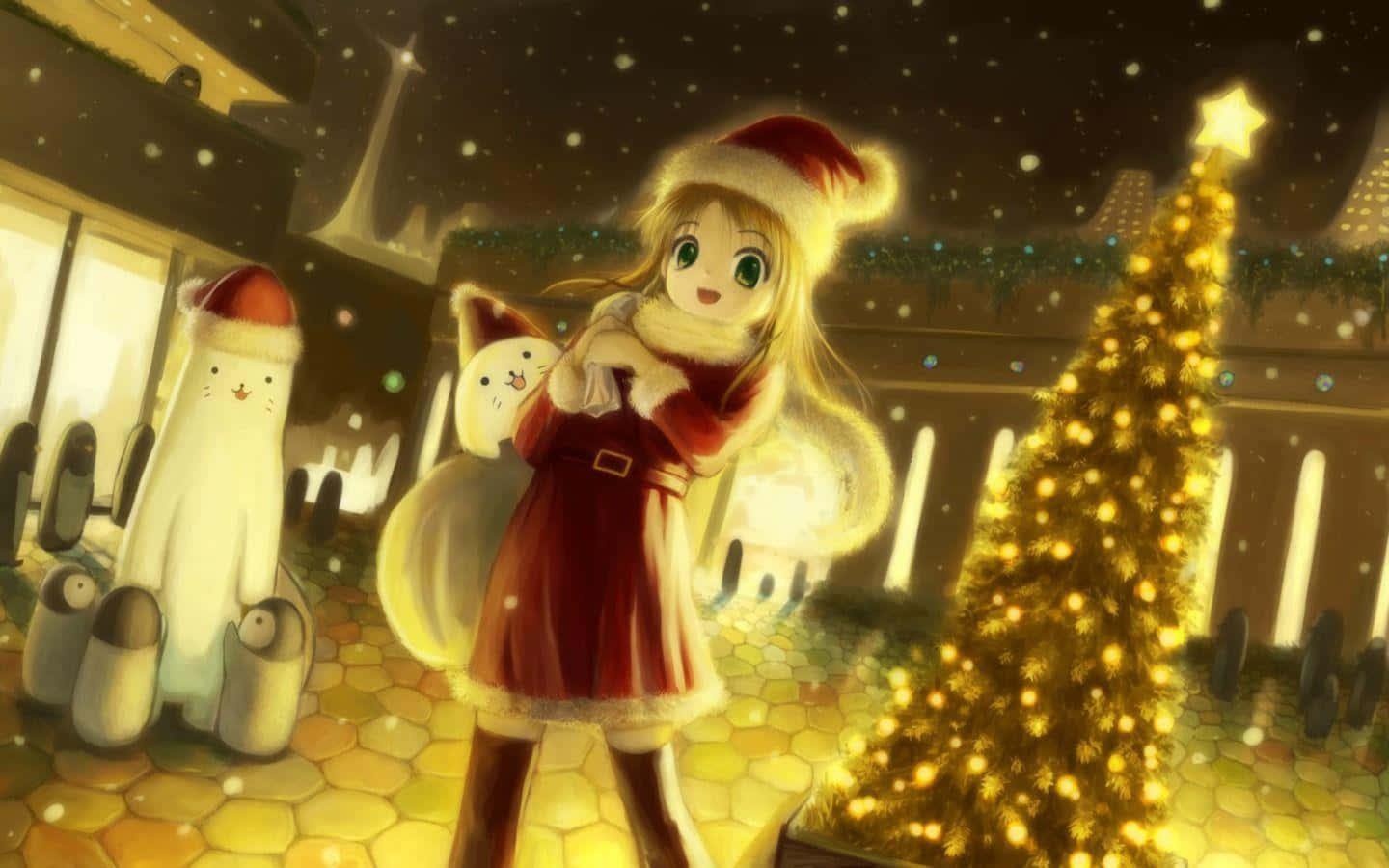 Feiernsie Die Freude Der Saison Mit Anime Weihnachten!