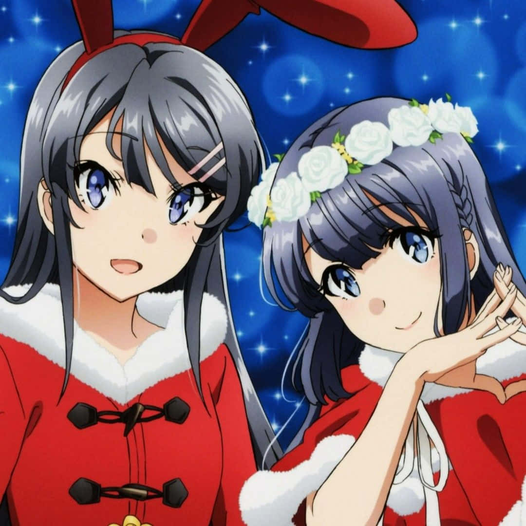 Anime Christmas Celebration Wallpaper