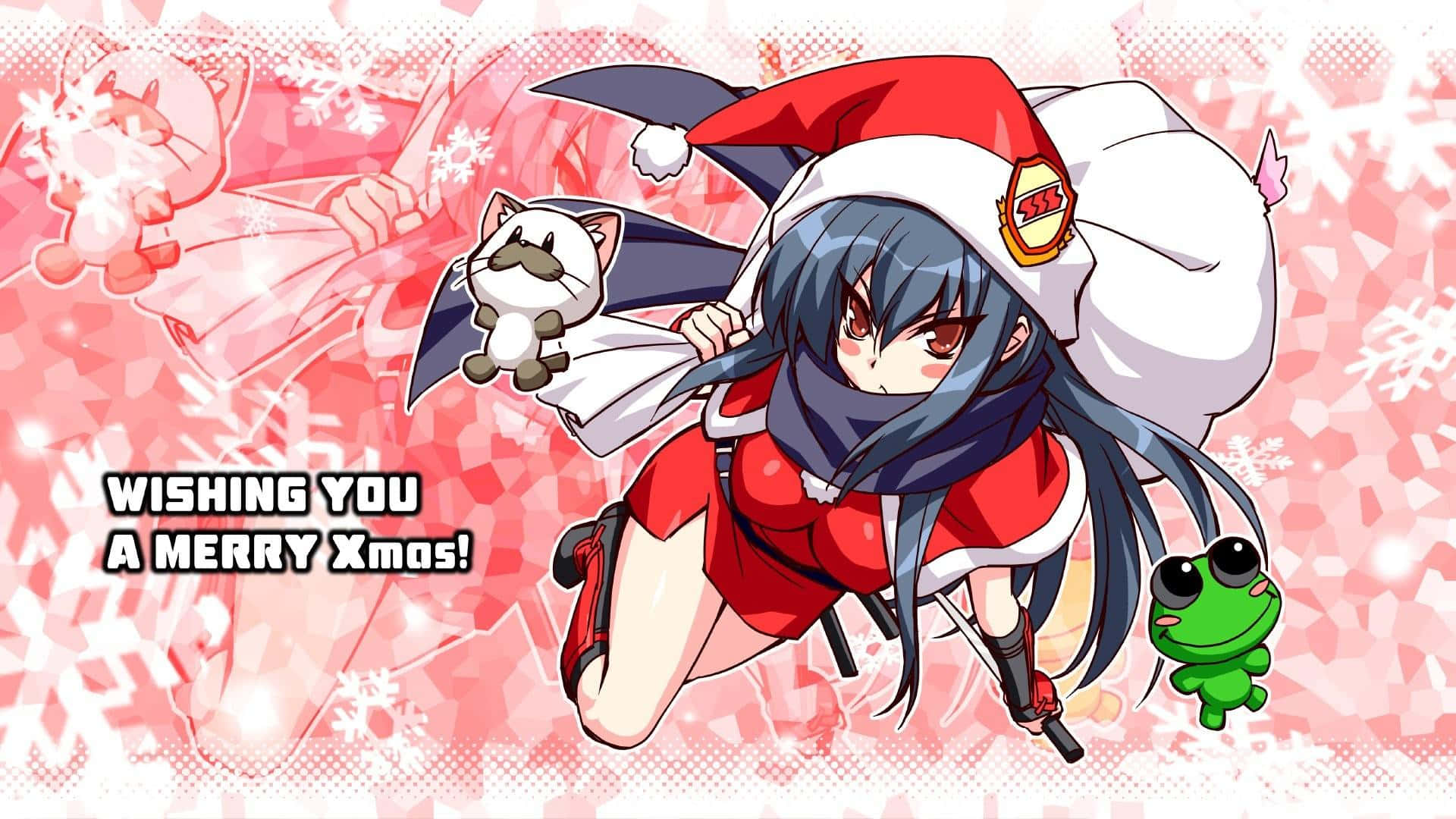 Anime Christmas Celebration Wallpaper
