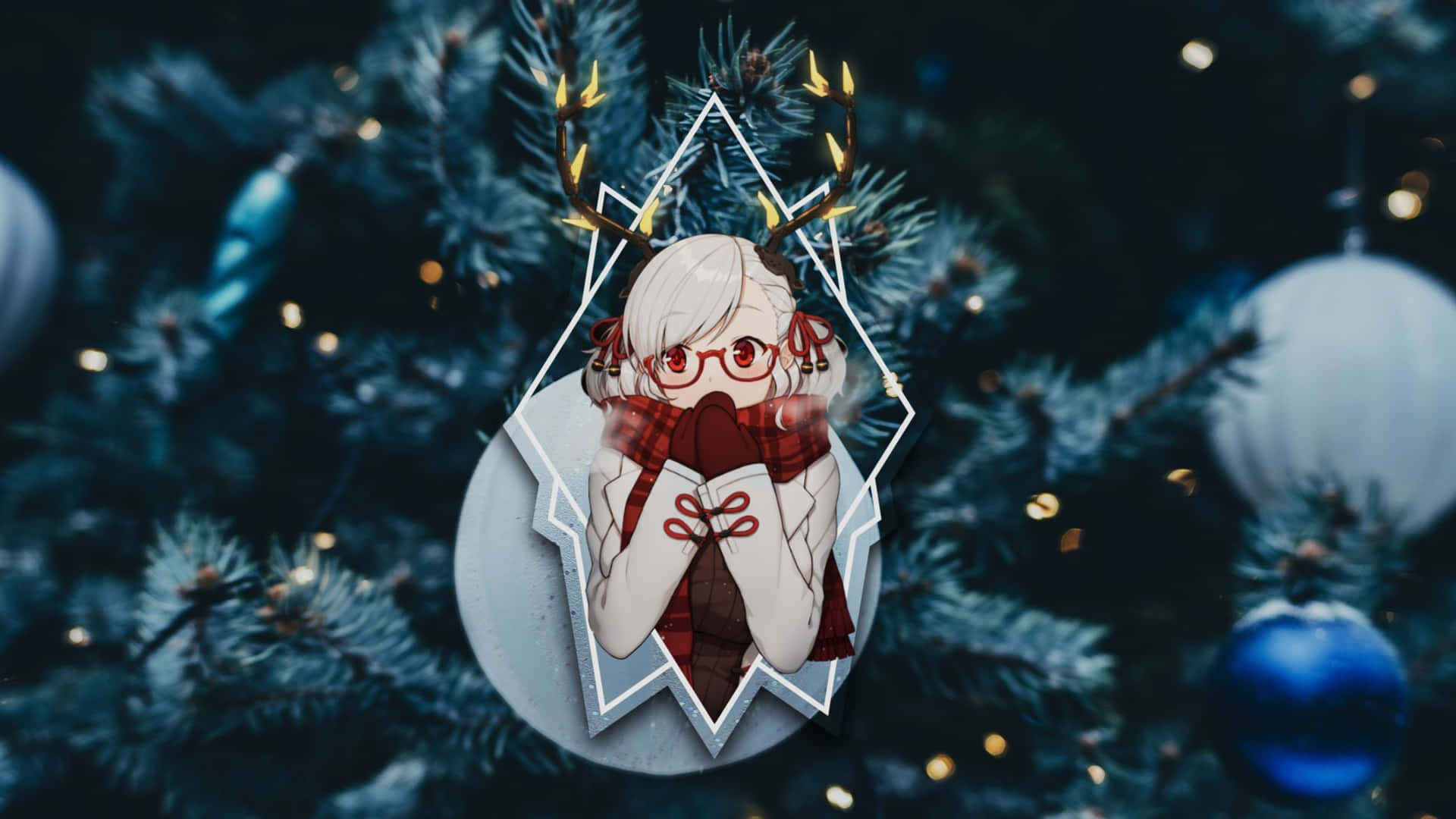 Anime Christmas Ornament Wallpaper