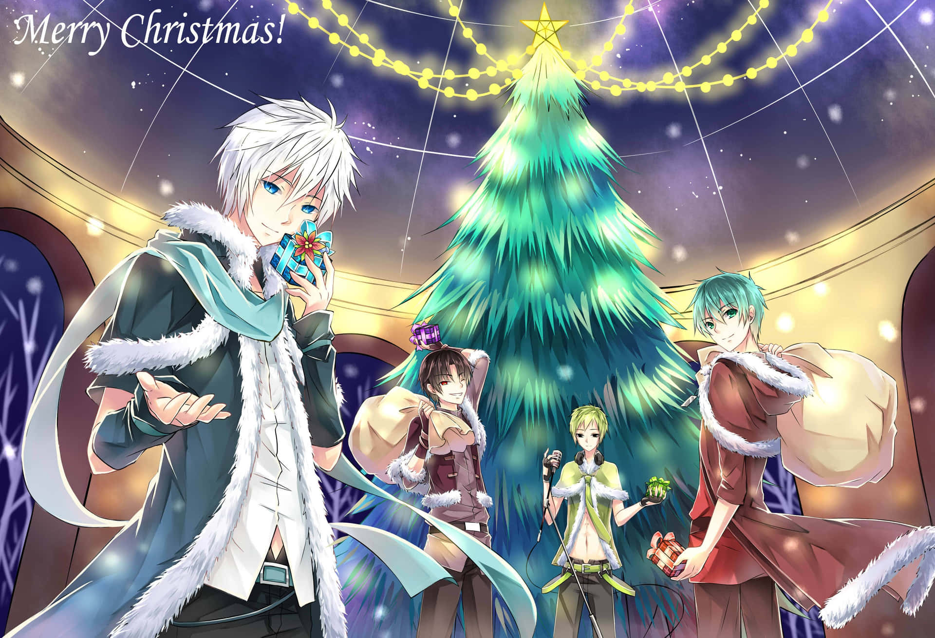 Download Celebrate the Magic of Christmas and Anime | Wallpapers.com