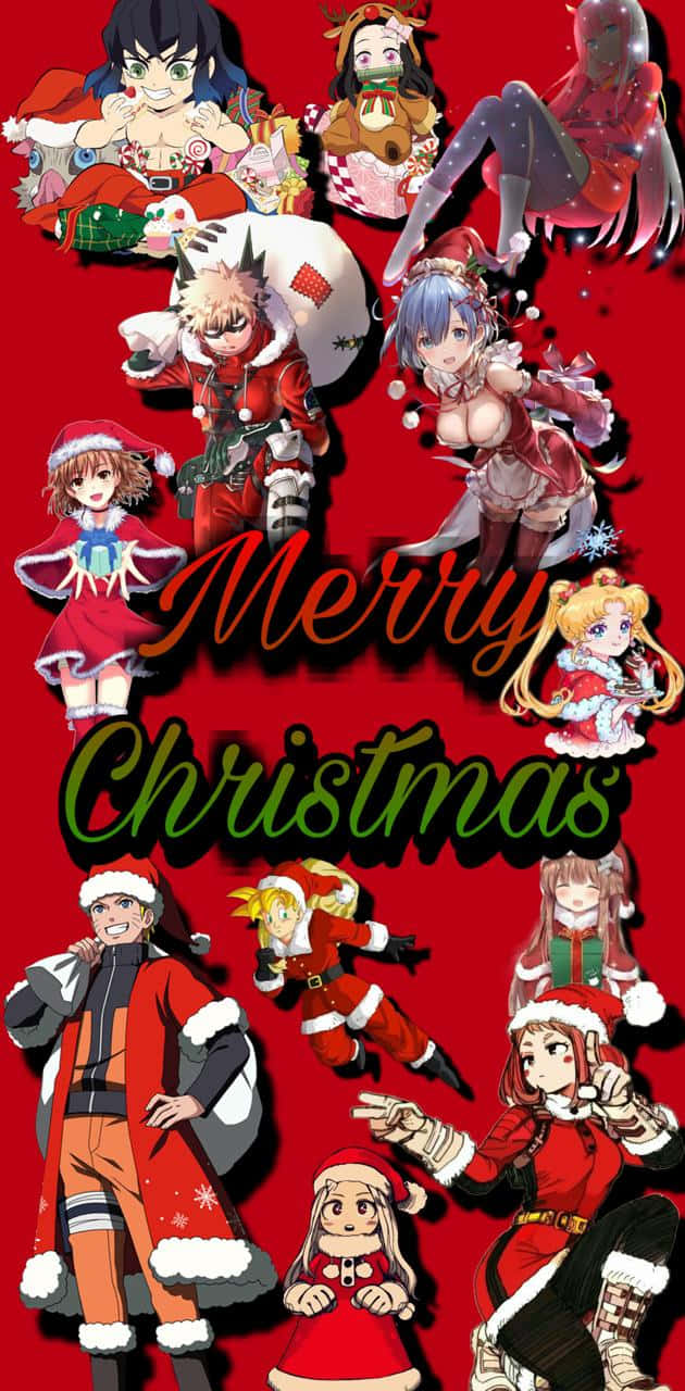 Feieredie Weihnachtszeit Mit Deinen Anime-freunden.